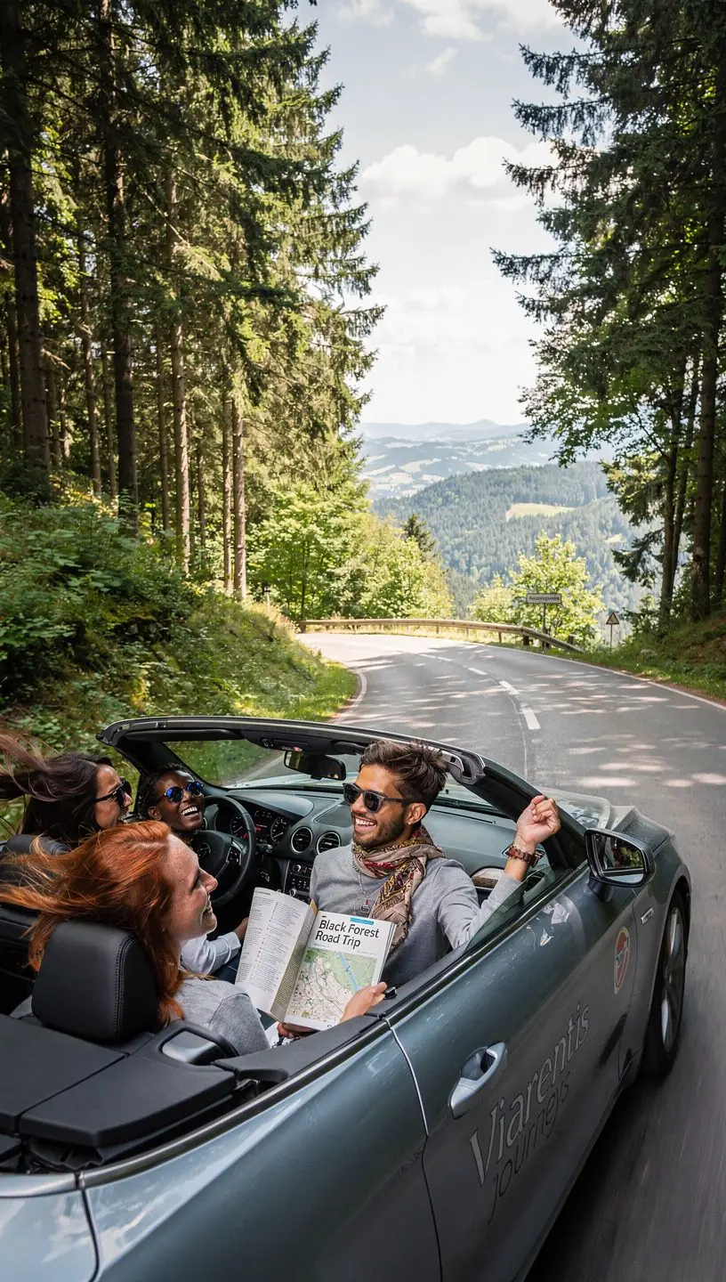 Ein sanfter Sonnenuntergang über einer idyllischen Straße, ideal für einen entspannten Ausblick.